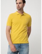United Colors Of Benetton Tricou polo regular fit cu aspect pique - Galben/Galben sofran