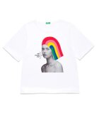 United Colors Of Benetton Tricou supradimensionat cu imprimeu