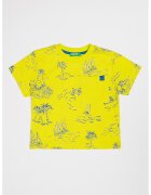 United Colors Of Benetton Tricou supradimensionat de bumbac - Albastru royal/Verde fistic