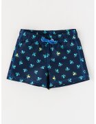 United Colors of Benetton Underwear Pantaloni scurti de baie cu imprimeu si snur - Verde persan/Bleumarin