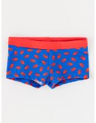 United Colors of Benetton Underwear Pantaloni scurti de baie cu model cu pesti - Rosu/Albastru indigo