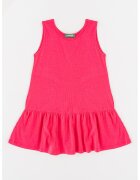 United Colors of Benetton Underwear Rochie cu volane in partea inferioara - fara maneci - Fucsia