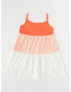 United Colors of Benetton Underwear Rochie de plaja cu model colorblock - Alb/Coral/Piersica