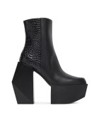United Nude Botine dama Black III - piele naturala - negru