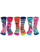 United OddSocks Set de sosete lungi cu imprimeu - 3 perechi - Albastru inchis/Roz