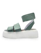 unudoitrei Sandale de piele cu platforma - Verde pal
