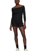 Urban Classics Bluza cu decolteu pe un umar - Negru