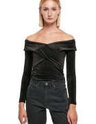 Urban Classics Bluza de catofea cu decolteu pe umeri - Negru