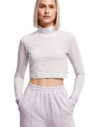 Urban Classics Bluza din amestec de bumbac organic cu guler inalt - Lila pal