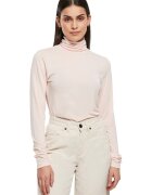 Urban Classics Bluza din amestec de modal cu guler inalt - Roz pal