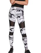 Urban Classics Colanti cu model camuflaj - Alb/Negru/Gri deschis