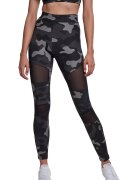 Urban Classics Colanti cu model camuflaj - Negru/Gri/Bleumarin