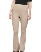 Urban Classics Colanti tricotati si striati cu croiala evazata - Maro nisip