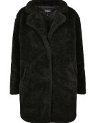 Urban Classics Haina supradimensionata din blana sherpa sintetica cu buzunare oblice - Negru