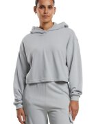 Urban Classics Hanorac crop cu maneci cazute - Gri deschis