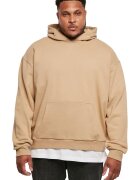 Urban Classics Hanorac de bumbac cu buzunar kangaroo - Bej inchis
