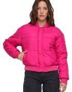 Urban Classics Jacheta bomber cu buzunare laterale - Fucsia