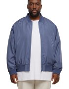 Urban Classics Jacheta bomber cu mansete elastice - Albastru indigo