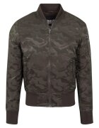 Urban Classics Jacheta bomber cu model camuflaj - Kaki