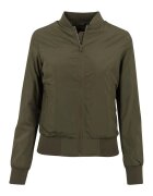 Urban Classics Jacheta bomber usoara cu buzunare oblice - Verde inchis