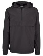Urban Classics Jacheta cu gluga si fermoar scurt - Negru