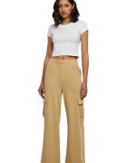 Urban Classics Pantaloni cargo ampli cu talie elastica - Bej