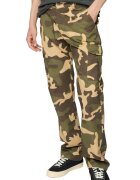Urban Classics Pantaloni cargo camuflaj - Kaki inchis