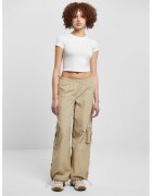 Urban Classics Pantaloni cargo cu talie medie - Maro camel