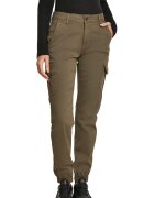 Urban Classics Pantaloni cargo cu talie medie - Verde feriga