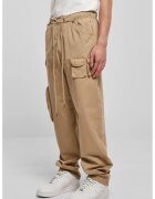 Urban Classics Pantaloni cargo din bumbac - Maro camel