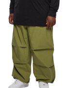 Urban Classics Pantaloni relaxed fit cu snururi de ajustare la glezne - Verde