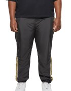 Urban Classics Pantaloni sport cu segmente contrastante - Negru/Verde masliniu