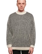 Urban Classics Pulover lejer tricotat - Alb fildes/Negru