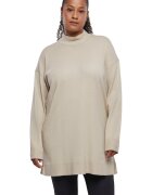 Urban Classics Pulover tricotat fin cu maneci cazute - Maro nisip