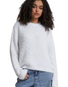 Urban Classics Pulover uni pufos - Alb