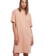 Urban Classics Rochie supradimensionata de bumbac organic - Roz somon