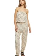 Urban Classics Salopeta cu imprimeu floral - Negru/Crem