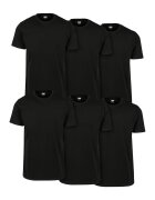 Urban Classics Set de tricouri regular fit - 6 piese - Negru