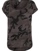 Urban Classics Tricou cu imprimeu camuflaj - Negru/Grej