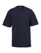 Urban Classics Tricou din bumbac cu decolteu la baza gatului - Bleumarin
