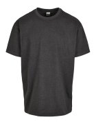 Urban Classics Tricou supradimensionat cu maneci cazute - Gri carbune