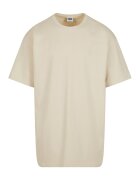 Urban Classics Tricou supradimensionat cu maneci cazute - Maro nisip