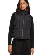 Urban Classics Vesta reversibila cu guler inalt - Negru/Fucsia