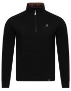 US GRAND POLO EQUIPMENT  APPAREL Hanorac barbati - cu fermoar pe jumatate - negru -