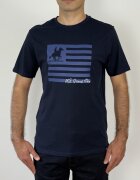 US GRAND POLO EQUIPMENT  APPAREL U.S. Grand POLO Tricou barbati cu imprimeu cu logo - Regular fit - Bleumarin inchis