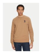 US Polo Assn Bluza barbati - 305229793 - Bumbac - Bej - Bej
