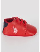 US Polo Assn Botosei de piele ecologica - Rosu/Albastru ultramarin
