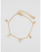 US Polo Assn Bratara decorata cu zirconia - Auriu/Argintiu