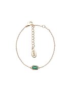 US Polo Assn Bratara decorata cu zirconia - Auriu/Verde aquamarin