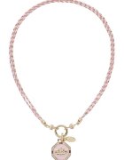 US Polo Assn Colier cu pandantiv - Auriu/Roz